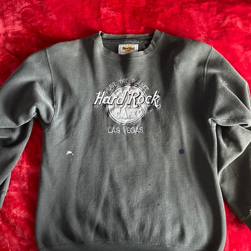 Hard Rock Cafe Sweater, sliver and size M
